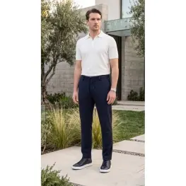 Triko Likralı Jogger Pantolon Lacivert