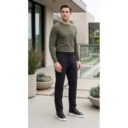 Polyamid Jogger Pantolon  Siyah