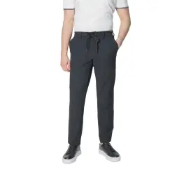 Çizgili Mat Polyamid Likralı Jogger Pantolon Siyah Siyah