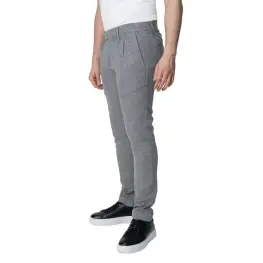 Slim Fit Dar Kesim Pileli Bej Kumaş Erkek Pantolon Siyah