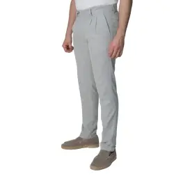 Slim Fit Dar Kesim Pileli Bej Kumaş Erkek Pantolon Taş