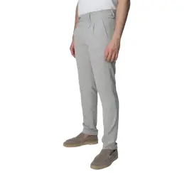 Slim Fit Dar Kesim Pileli Bej Kumaş Erkek Pantolon Bej