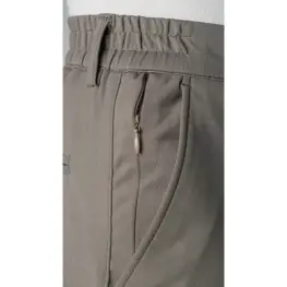 Polyamid Fermuarlı Yan Cep Pantolon  Vizon