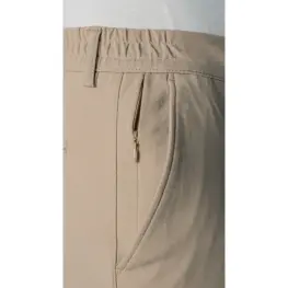 Polyamid Fermuarlı Yan Cep Pantolon  Bej