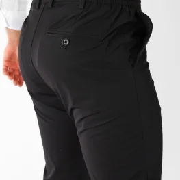 Regular Fit Kesim Yan Cep Polyamid Jogger Erkek Pantolon  Siyah