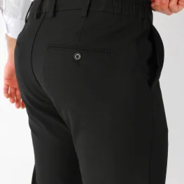 Regular Fit Kesim Yan Cep Jogger Erkek Pantolon  Kışlık Siyah