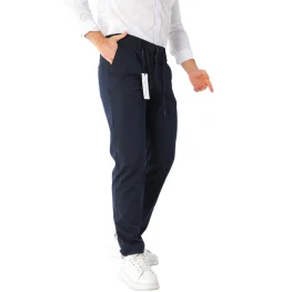 Regular Fit Kesim Yan Cep Jogger Erkek Pantolon  Likralı Lacivert