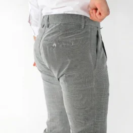 Slim Fit Dar Kesim Yan Cep Pileli Bej Kumaş Erkek Pantolon Siyah