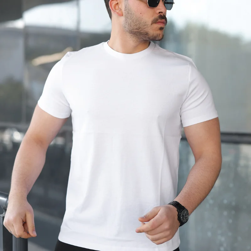 Basic Bisiklet Yaka Erkek T-Shirt